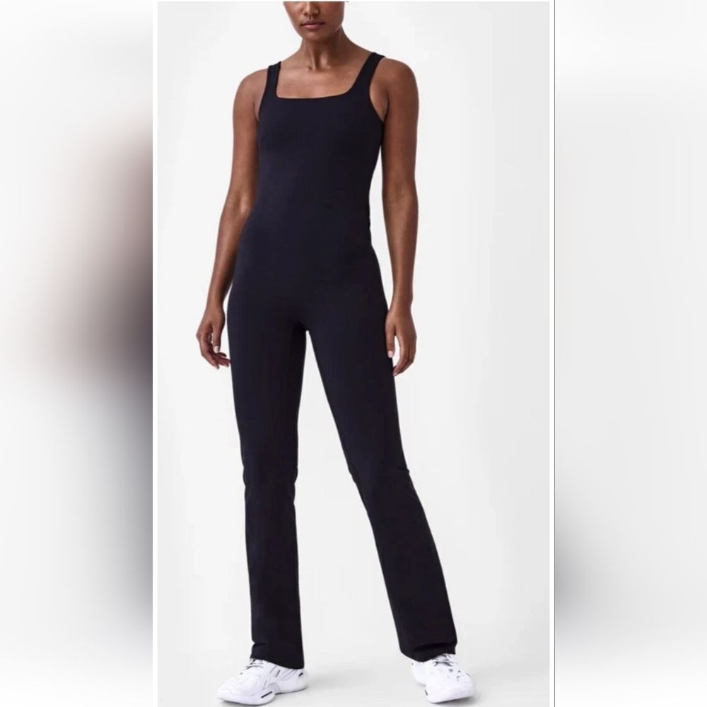 SPANXshape Booty Boost Flare Jumpsuit Black Size L